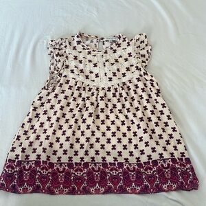 Patterned Dress Top
